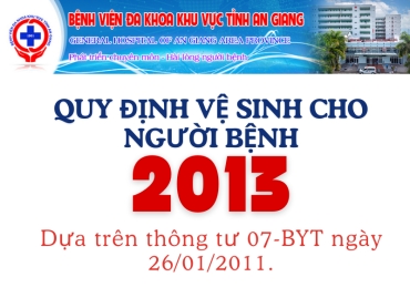 quy dinh ve sinh cho nguoi benh