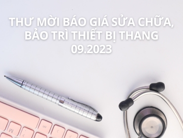 thu moi bao gia sua chua bao tri thiet bi thang 09 2023